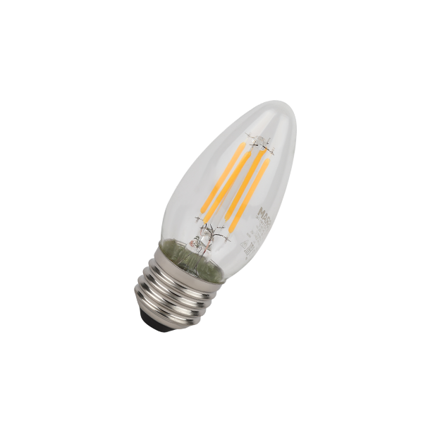 4W/4000K (=40W) E27 230V  LED Star 5Y FILAMENT прозрачная - Светодиодная филаментная лампа Свеча OSRAM