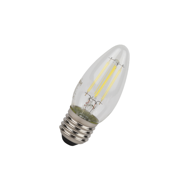 6W/6500K (=75W) E27 230V  LED STAR 5Y FILAMENT прозрачная - Светодиодная филаментная лампа Свеча OSRAM