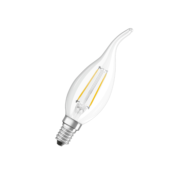 5W/2700K (=40W) E14 DIM LED Star FILAMENT - Светодиодная филаментная лампа Свеча на ветру OSRAM