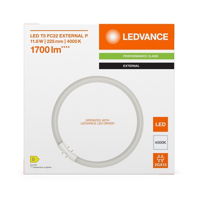 Лампа светодиодная кольцевая 11.6W/4000K 2GX13 | PERFORMANCE CLASS | - LEDVANCE