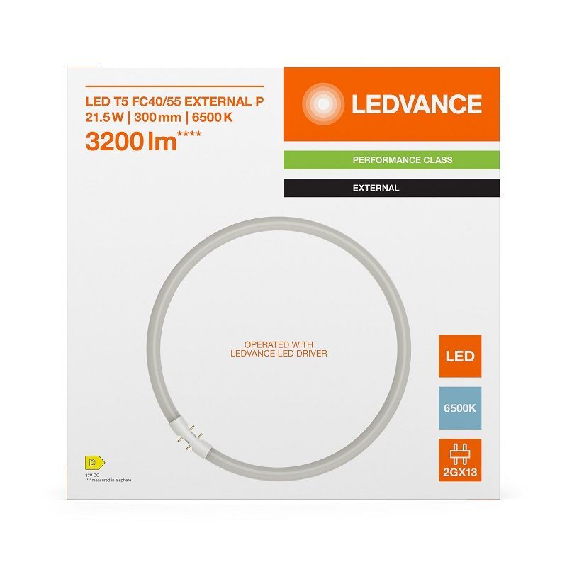 Лампа светодиодная кольцевая 21.5W/6500K 2GX13 | PERFORMANCE CLASS | - LEDVANCE
