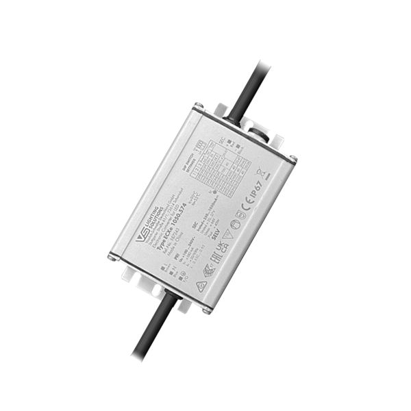 VS ECXe 1050.574    350-1050mA   20 - 57V/40W  с проводами  IP67  DIP-перкл  116х64х32мм - драйвер для светодиодов Vossloh-Schwabe
