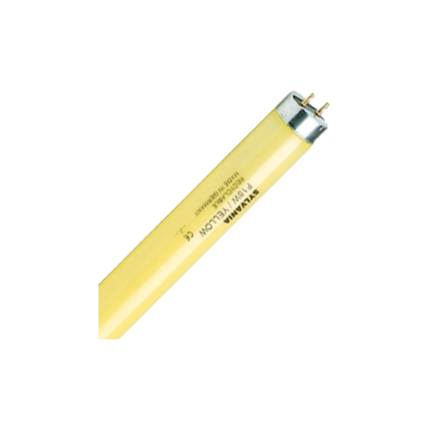 F 36W/YELLOW  G13 1550Lm  d26x1200mm (желтая) - цветная люминесцентная лампа T8 SYLVANIA