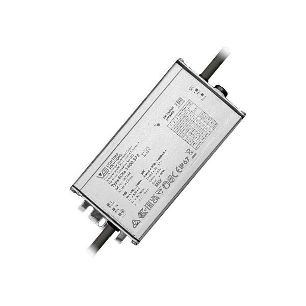 VS ECXe 1400.575    900-1400mA   20 - 57V/60W  с проводами  IP67  DIP-перкл  140х64х32мм - драйвер для светодиодов Vossloh-Schwabe