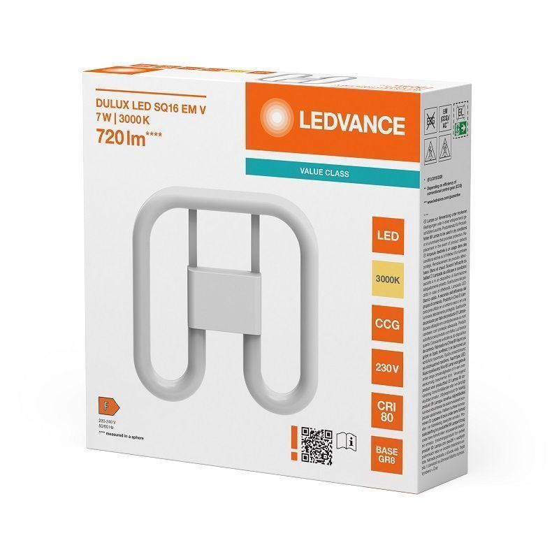 Лампа светодиодная 7W/3000K GR8 | ЭмПРА + 220В | VALUE CLASS | - LEDVANCE