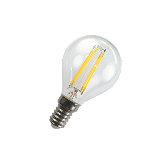 FL-LED Filament G45 7.5W E14 3000К 220V 750Лм 45*75мм FOTON_LIGHTING  -  лампа шарик прозрачная