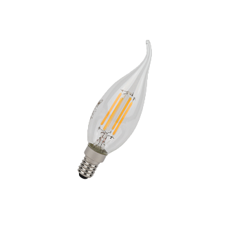 Лампа светодиодная филаментная 5W/2700K (=60W) E14 | Свеча на ветру | LED STAR 5Y FILAMENT | - OSRAM