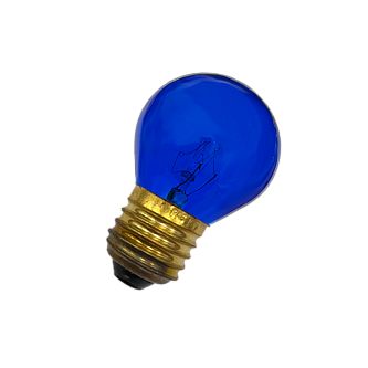 Лампа накаливания декоративная 10W/СИНИЙ E27 | DECOR P45 CL | - FOTON LIGHTING