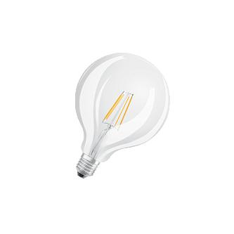 Лампа светодиодная филаментная 6.5W/2700K (=60W) E27 | GLOBE 125 | LED Star 4Y FILAMENT | - OSRAM