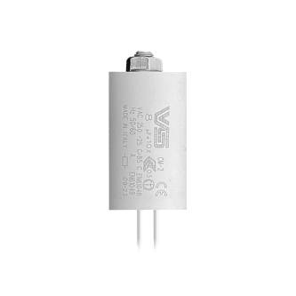 VS 8 мкФ ±10% 250V  d30x55  -40C/+85C M8x10 (Пластиковый корпус | провода 250мм) - Конденсатор
