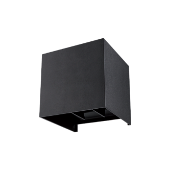 2x5W/3000+4000+6000K  IP65 2x500Lm Чёрный - Светодиодный настенный светильник FL-LED WallCube FOTON LIGHTING
