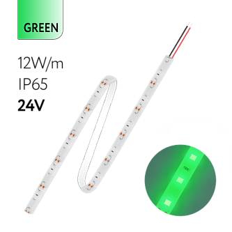 FL-Strip 2835 | 24V  IP65  GREEN  12W/m  1250Lm/m | Катушка - 5 метров | - Светодиодная лента FOTON LIGHTING