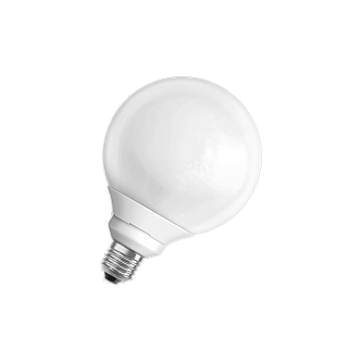 Лампа КЛЛ ГЛОБ 15W/2500К E27 220-240V 840Lm (для диммера 220V) d120x170 -  OSRAM