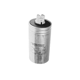 Конденсатор 50 мкФ ±5% 450V d45x121 -40С/+100C M8x10 (Алюминиевый корпус | Wago) - VS