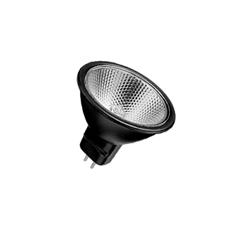 Лампа галогенная HRS51 35W GU5.3 220V | Чёрная колба | - FOTON LIGHTING