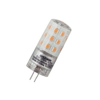 Лампа светодиодная 3.5W/2700K (=40W) G4 12V | LEDPPIN 450Lm d18x50 | - OSRAM