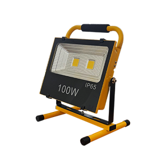 Прожектор светодиодный аккумуляторный с ручкой 100W/4200K 10000Lm 220V - FOTON LIGHTING