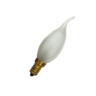 Лампа накаливания декоративная 40W/3000K E14 | Матовая | DECOR С35 FLAME FR | - FOTON LIGHTING