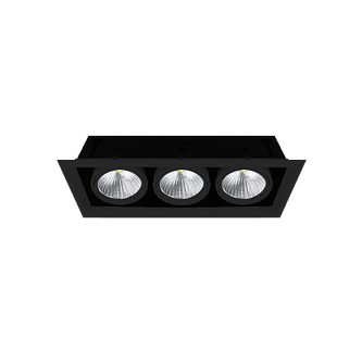 3x30W/4000K | 7200Lm / Чёрный / FL-LED Grille-111-3 | - Светодиодный карданный светильник FOTON LIGHTING