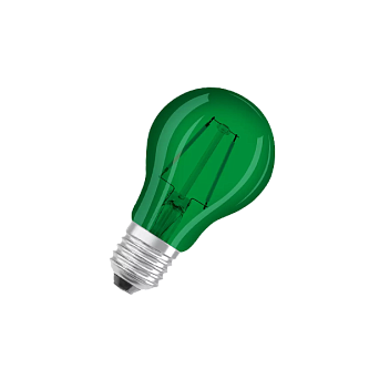 Лампа светодиодная филаментная зелёная 2.5W (=15W) E27 | LED STAR 3Y | - OSRAM