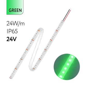 FL-Strip 2835 | 24V  IP65  GREEN  24W/m  2500Lm/m | Катушка - 5 метров | - Светодиодная лента FOTON LIGHTING