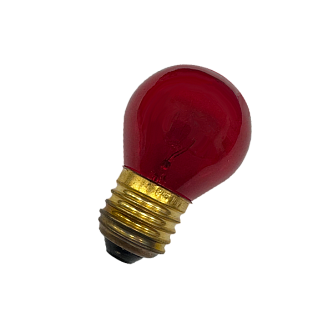 Лампа накаливания декоративная 10W/КРАСНЫЙ E27 | DECOR P45 CL | - FOTON LIGHTING
