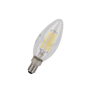 Лампа светодиодная филаментная 4W/4000K (=40W) E14 | Свеча | LED STAR 5Y FILAMENT | - OSRAM