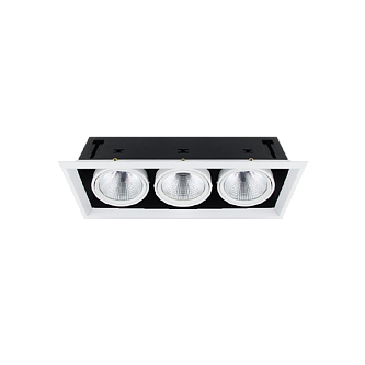 3x30W/4000K | 7200Lm / Белый / FL-LED Grille-111-3 | - Светодиодный карданный светильник FOTON LIGHTING