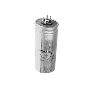 Конденсатор 60 мкФ ±5% 450V d60x130 -40С/+100C M12x12 (Алюминиевый корпус | DF 6,3mm) - VS