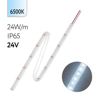 FL-Strip 2835 | 24V  IP65  6500K  24W/m  2500Lm/m | Катушка - 5 метров | - Светодиодная лента FOTON LIGHTING