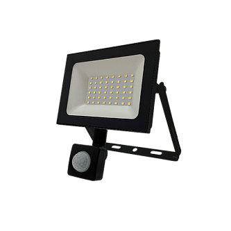 Прожектор светодиодный с датчиком 50W/4200К SENSOR (ЧЁРНЫЙ)  220-240В  4250Лм 170x180x45мм - FOTON LIGHTING