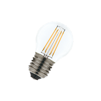 FL-LED Filament G45 7.5W E27 3000К 220V 750Лм 45*75мм FOTON_LIGHTING  -  лампа шарик прозрачная
