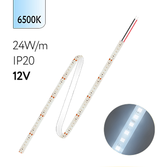 FL-Strip 2835 | 12V  IP20  6500K  24W/m  2500Lm/m | Катушка - 5 метров | - Светодиодная лента FOTON LIGHTING