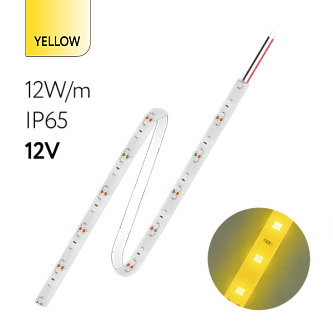 FL-Strip 2835 | 12V  IP65  YELLOW  12W/m  1250Lm/m | Катушка - 5 метров | - Светодиодная лента FOTON LIGHTING