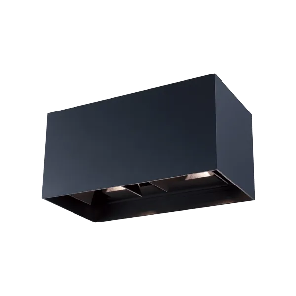 4x3W/3000+4000+6000K  IP65 4x300Lm Чёрный - Светодиодный настенный светильник FL-LED WallBeam-H FOTON LIGHTING